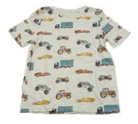 Šedé tričko s auty C&A