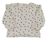 Smetanová puntíkatá mikina M&S