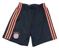 Tmavomodro-růžové sportovní kraťasy s pruhy - FC. Bayern Adidas