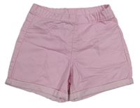 Světlerůžové plátěné kraťasy H&M