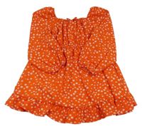Červené šaty s kytičkami Primark