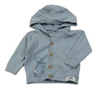 Modrošedý propínací svetr Peter Rabbit s kapucí M&S