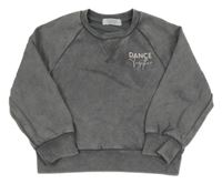 Šedá oversize mikina s nápisem Primark