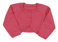 Růžový propínací svetr George 