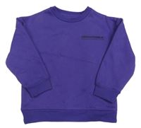 Fialová mikina s nápisem Primark 