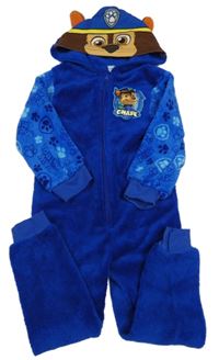 Safírová plyšová kombinéza s kapucí - Chase Nickelodeon 
