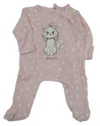 Světlerůžový overal s Marií a puntíky Primark