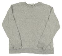 Šedá melírovaná mikina H&M