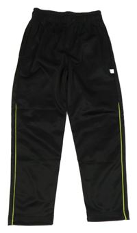 Černé sportovní kalhoty s proužky 