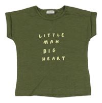 Khaki tričko s nápisem Next 