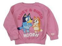 Růžová oversize mikina s Bluey 