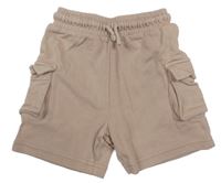 Starorůžové teplákové kraťasy s kapsami George 