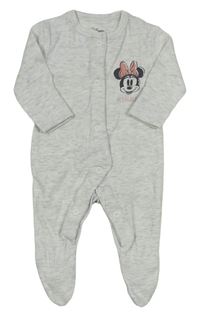 Světlešedý melírovaný overal s Minnie PRIMARK