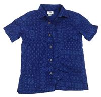 Tmavomodrá vzorovaná košile OLD NAVY