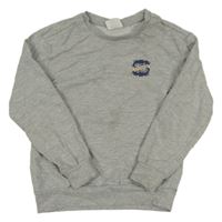 Šedá melírovaná mikina s nápisem zn. L&D