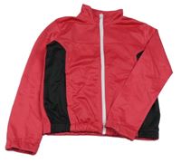 Malinovo-černá propínací sportovní mikina iTS