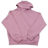 Růžová mikina se srdíčkem a kapsou a kapucí George