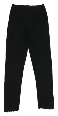 Černé žebrované legíny PRIMARK