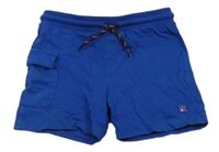 Safírové kraťasy s nášivkou a kapsou mayoral