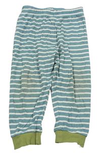 Modro-bílé pruhované pyžamové kalhoty Primark
