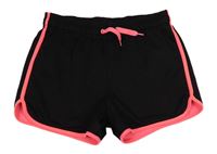 Černé sportovní podšité kraťasy s pruhem H&M