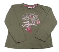 Khaki triko s nápisem Tom Tailor