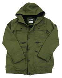 Khaki šusťáková zateplená bunda s kapucí LC Waikiki