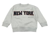 Světlešedá melírovaná mikina s nápisem Nutmeg