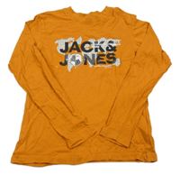 Medové triko s potiskem Jack & Jones