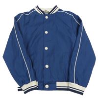 Tmavomodrý šusťákový jarní bomber Next