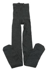 Tmavošedé melírované punčocháče Tu