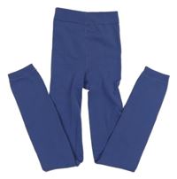 Modré thermo punčochové legíny