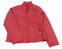 Malinová šusťáková jarní bunda