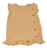 Oranžové tričko s kanýry a knoflíky Topomini