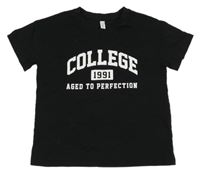 Černé tričko s nápisem