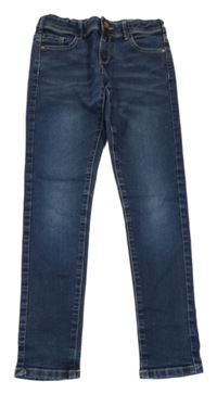 Tmavomodré skinny rifle C&A