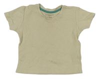 Béžové žebrované tričko Primark