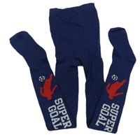 Tmavomodré punčocháče s fotbalistou 