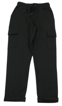 Černé teplákové kalhoty s kapsami Y.F.K.