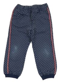 Tmavomodré puntíkaté cuff rifle 