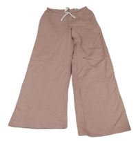 Starorůžové široké tepláky H&M
