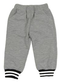 Šedé melírované tepláky 