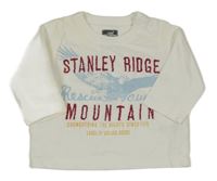 Bílé triko s nápisem H&M