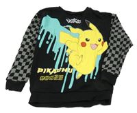 Černá mikina s Pikachu George