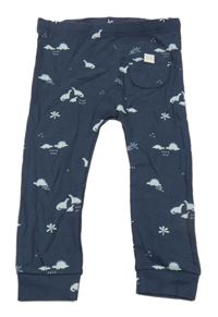Tmavomodré pyžamové kalhoty s dinosaury George