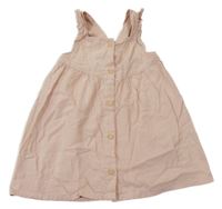 Pudrové lehké propínací šaty H&M
