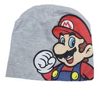 Šedá čepice s potiskem - Mario H&M