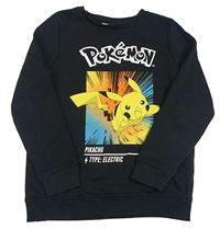 Tmavošedá mikina s Pikachuem Primark