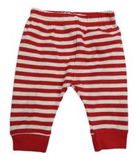 Bílo-červené pruhované tepláky Mothercare