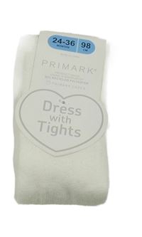 Nové - Bílé punčocháče Primark